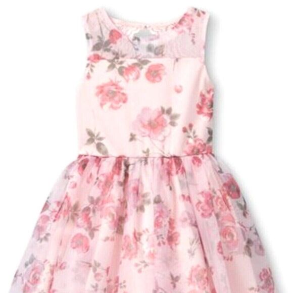 Other - Zenzi Girl's Pink Floral Lace Back Detail Sleeveless Ombre Dress (Size L) ~ NEW
